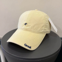 Casquette de baseball unisexe en coton non structurée à 6 panneaux, style vintage, avec logo personnalisé, broderie, visière incurvée, marque privée OEM, vente en gros