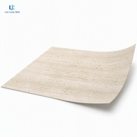 Luca Flexible Stone Aspect Travertin |   Carrelage souple en pierre MCM 1200x3000mm, panneau mural léger, intérieur/extérieur, sur mesure
