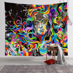 Tapiz colgante <span class=keywords><strong>de</strong></span> pared personalizado, tapiz nórdico psicodélico, Calavera malvada, sala <span class=keywords><strong>de</strong></span> estar, dormitorio, tapices, decoración <span class=keywords><strong>de</strong></span> pared <span class=keywords><strong>de</strong></span> Mandala Hippie - Product Image 5