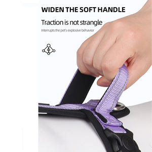 大型犬用、スポーツスタイル、フレンチブルドッグの散歩に最適な、パーソナライズされたエコフレンドリーなナイロン製ハーネス、反射ストラップ付き、脱走防止ベスト - Product Image 4