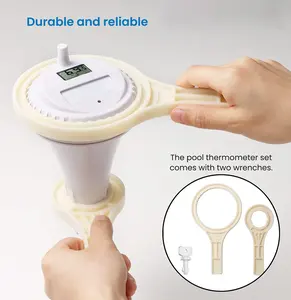0410 वायरलेस फ्लोटिंग पूल थर्मामीटर इनडोर डिजिटल तापमान मॉनिटर स्विमिंग पूल स्पा गर्म ट्यूब्स तालाब - Product Image 6