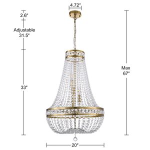Nouvelle conception de luxe, design moderne, luminaire suspendu, décoration d'hôtel, mariage, cristal doré, lustre LED - Product Image 2