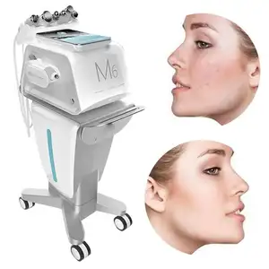 AYJ-M6 máquina de pele facial hidro dermoabrasão, água peel facial m6 com casca de oxigênio jato, caneta de plasma tudo em 1