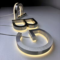 Enseigne LED personnalisée, exquise, de précision, élégante, tendance, résistante aux intempéries, avec logo d'identité pour boutique, galerie, magasin, affichage