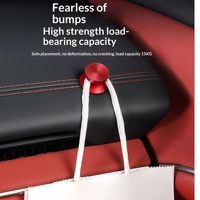 ICAR V27 ICARV270630 Crochet en alliage d'aluminium pour console centrale de voiture, porte-clés multifonctionnel robuste et compact pour rangement en voiture