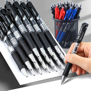 قلم قابل للسحب سريع الجفاف مع شعار مخصص مع إعادة ملء أسود وأحمر وأزرق ومطاط ناعم لمكتب الطلاب - Product Image 2