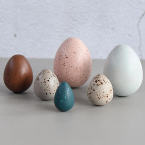 ไข่ไม้สำหรับเด็กวัยหัดเดินของเล่นไข่นกไข่ทำจากไม้ - Product Image 3