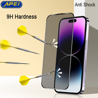 Anti-Spy 2.5D 9H Gehard Glas Privacy Screen Protector voor iPhone 13 14 16 17 Pro Max Anti-Stoot Mobiele Telefoon Schermbeschermer
