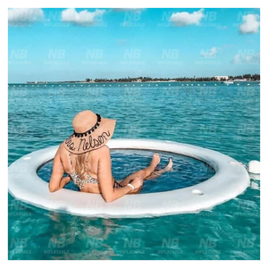 Customized Factory Hexagon Water <b>Hammock</b> Float Inflatable Ring Floating for Adults Inflatable Water <b>Hammock</b> Inflatable Water Ham - Product Image 6
