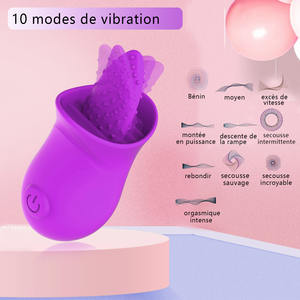 YAQU fábrica al por mayor recargable multifrecuencia lamiendo lengua vibrador juguetes íntimos Brinquedos Sexuais - Product Image 2