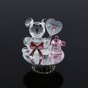 Crystal Bear Figurines Ornaments Baby Shower <strong>Decoration</strong> <strong>Christening</strong> Giveaways Gifts for <strong>Boy</strong> Girl Birthday Gift - Product Image 5