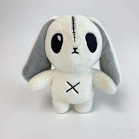 Boneka Kelinci Halloween Seram Custom OEM Grosir, Boneka Kelinci Hantu Lucu, Hadiah Unik Menyeramkan