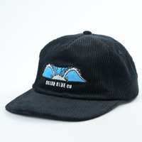 Casquette Snapback en velours côtelé non structuré 5 panneaux de haute qualité chapeau sportif à la mode avec logo brodé personnalisé pour la vente en gros