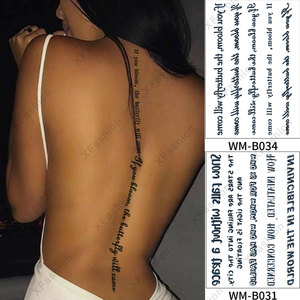 Pegatinas de <span class=keywords><strong>tatuaje</strong></span> corporal temporal para niña, jugo de hierbas semipermanente, papel impermeable a prueba de sudor para <span class=keywords><strong>brazo</strong></span>, pantorrilla, espalda, columna vertebral - Product Image 2