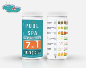 Bandes de <span class=keywords><strong>test</strong></span> pour bain à remous et <span class=keywords><strong>piscine</strong></span> 7-en-1 : pH, chlore, brome, dureté, alcalinité, <span class=keywords><strong>acide</strong></span> <span class=keywords><strong>cyanurique</strong></span> - Product Image 2