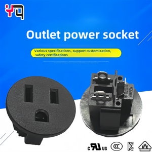 เต้ารับไฟฟ้าแบบติดตั้งใหม่ได้ 15A 125V NEMA 5-15R รูปทรงกลม - Product Image 3