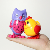 Cadeau promotionnel Clockwork Jumping Rabit Grenouille Kangourou Poulet Dunck Oiseau En Plastique Animal Wind up Toy Set