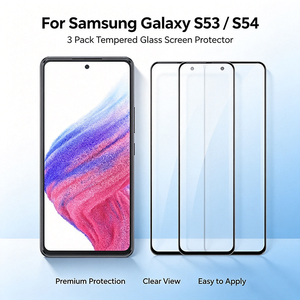 Protection d'écran en verre trempé 9H, couverture intégrale, colle intégrale, résistant aux rayures pour Samsung <span class=keywords><strong>a</strong></span> 54 <span class=keywords><strong>53</strong></span> - Product Image 3