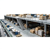 Étagère de mezzanine à 3 niveaux HONGXIN, robuste, sans boulons, réglable, en acier laminé à froid, avec revêtement en poudre, protection contre la corrosion, personnalisable