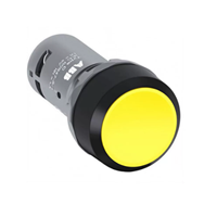 Interruptor de Botón Pulsador de Plástico, Combinación 1NO 1A 125V IP40, Sin Iluminación, Control Industrial, Terminal de Tornillo