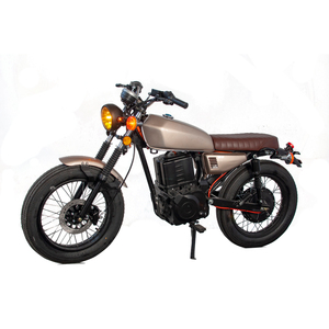 Moto vintage 2000W 72V, style street bike, avec freins à disque avant et arrière - Product Image 1