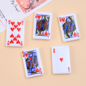 Ciondoli in resina a tema <span class=keywords><strong>cartoni</strong></span> <span class=keywords><strong>animati</strong></span>, design popolare, <span class=keywords><strong>colorati</strong></span>, a forma di carte da gioco, per custodie per telefono, all'ingrosso, simpatici ciondoli fai da te in resina. - Product Image 4
