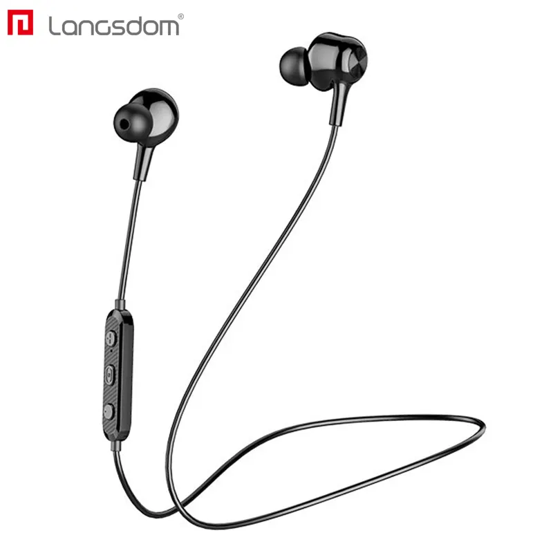 Langsdom L17B Magnetic In-Ear Wireless Bluetooth V5.0 Earphones for smartphone headphone Magnet metal neck sport Earphone