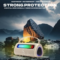 Enceinte d'extérieur portable multifonctionnelle avec éclairage RGB coloré, Bluetooth 5.0, 20W, appairage TWS, pour la maison