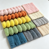 Tissu en velours côtelé teint respirant 100 % polyester tricoté uni CHENXIN, 2,5 cm, poids moyen, 280 GSM, multicolore pour housse de canapé