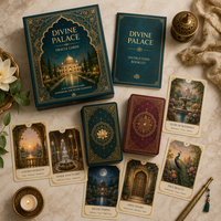 Cartes à collectionner personnalisables DIVINE PALACE en carton épais avec finition vernie pour usage familial, écologiques et durables
