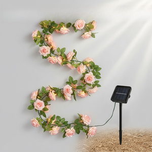 <span class=keywords><strong>Guirnalda</strong></span> <span class=keywords><strong>de</strong></span> Luces LED Solares con Forma <span class=keywords><strong>de</strong></span> Rosas, Impermeables, Decoración Floral Artificial para Jardín, <span class=keywords><strong>Guirnalda</strong></span> Decorativa para Exteriores, Lámpara <span class=keywords><strong>de</strong></span> Luz Blanca Cálida - Product Image 1