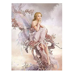 Nordic Home Decor Butterfly Fairy Diamond Art Kit punto croce ab Drill Diamond Painting Short Lint Canvas Pintura