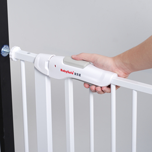 <span class=keywords><strong>Barrière</strong></span> de sécurité pour bébé en fer ABS+métal, largeur réglable, sans perçage, pour une utilisation à domicile, clôture de protection pour tout-petits - Product Image 6