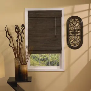 Venta al por mayor diseño Simple Oficina Decoración de bambú al aire libre tonos ventana ciega
