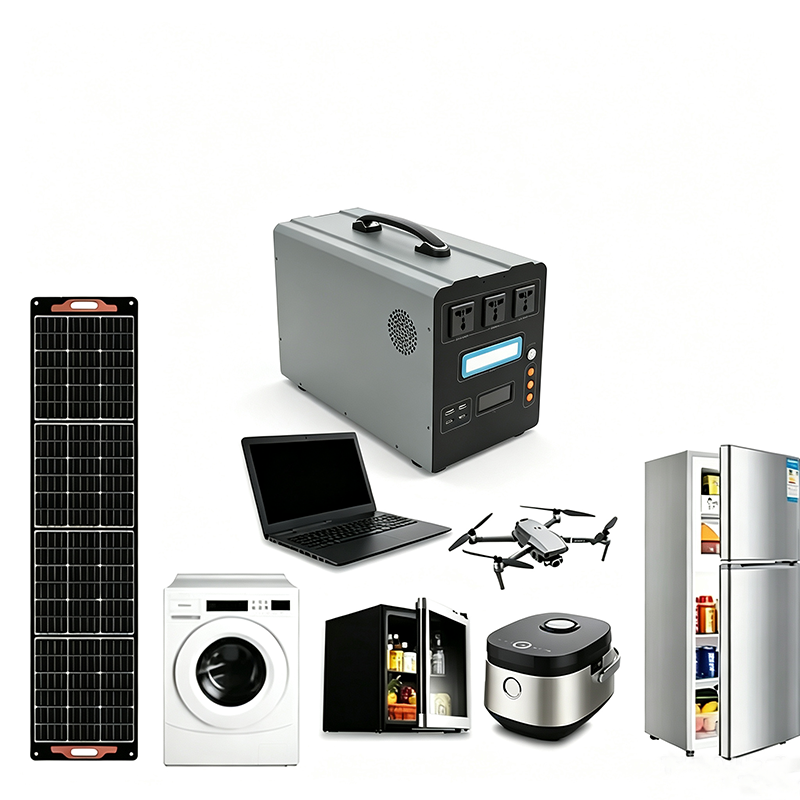 Smart LCD Display Home Laptop Phone Charging Portable Power Supply Station LiFePO4 1000W 2000W 3000W Mini Generator Solar · image 3