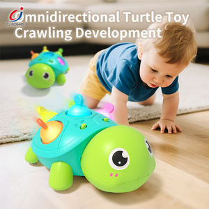 Chengji Muzikale Schildpad Kruipen Baby Speelgoed Montessori Sensorische Interactieve Universele Licht Plastic Batterij Aangedreven Speelgoedschildpad - Product Image 4
