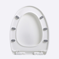 Couvre-siège de toilette allongé en forme de V, antibactérien, moderne et de haute qualité, XJ-523, en plastique, par Xinjiejiang