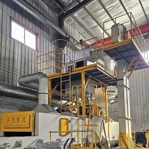 QWD 메쉬 샷 블라스팅 머신 와이어 메쉬 벨트 연마기 PLC 모터 기어박스 펌프 코어 디플래싱 버니싱 - Product Image 3