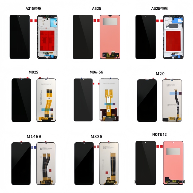 Full Series 1 Year Warranty TFT LCD Phone Display Screens for A315 A325 M02S M06 6.4-6.7" 350-400cd with Frame