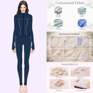 Completo Sportivo da Donna Due Pezzi: Giacca con Zip e Leggings a Vita Alta, Aderente per Allenamento - Product Image 1