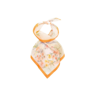 Foulard Quadrato Floreale 70x70Cm in Seta Leggera Stampata per Donna, Accessorio di Moda - Product Image 1