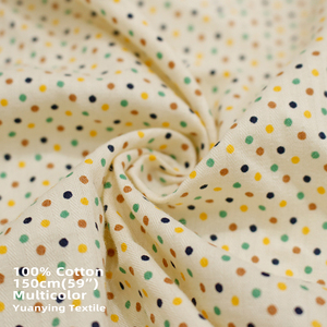 Yy Moq Thấp Cổ Phiếu 2Mm Mini Dot 100% Bông Vải Thoáng Khí 120gsm Dệt Bông In Vải Cho Phụ Nữ & Trẻ em' Mặc - Product Image 4