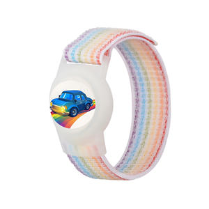 Prix <span class=keywords><strong>pas</strong></span> <span class=keywords><strong>cher</strong></span> 2025 réglable mignon enfants Nylon bande coloré extensible étui <span class=keywords><strong>Bracelet</strong></span> pour Airtag <span class=keywords><strong>bracelet</strong></span> Anti-perte accessoire - Product Image 5