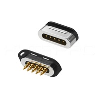 2A courant conception originale pogo pin magnétique 5 broches connecteur mâle femelle alimentation usb pour Smart batterie adaptateur secteur