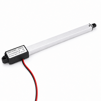 Aktuator Linear Mini Magnet Permanen 30mm 50mm 100mm 150mm Stroke DC 12V/24V 2500rpm Motor Listrik Panel Mount Batang Dorong Linear