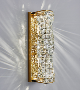 Moderne edelstahl Innendekoration Gold Kristall Dekoration Wand Funken Schlafzimmer Led-Wandlicht - Product Image 2