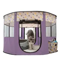Box pieghevole per animali domestici cucciolo di cane gatto all'aperto grande spazio portatile traspirante box per animali domestici casa per cani al coperto