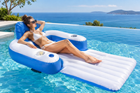Équipement de parc aquatique gonflable électrique en PVC de luxe personnalisé, chaises flottantes pour piscine familiale, utilisation en extérieur, capacité de charge 100-500 kg