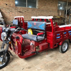 Tricycle électrique motorisé 1000W à 3 roues avec boîte arrière à levage hydraulique automatique pour le transport de passagers - Product Image 3