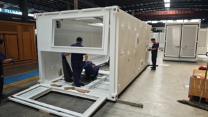 Groupe électrogène super silencieux personnalisable Outev 2000 kW, conteneur 40 pieds, 5000 kW, 400 V/480 V 60 Hz pour chantiers de construction et données - Product Image 6